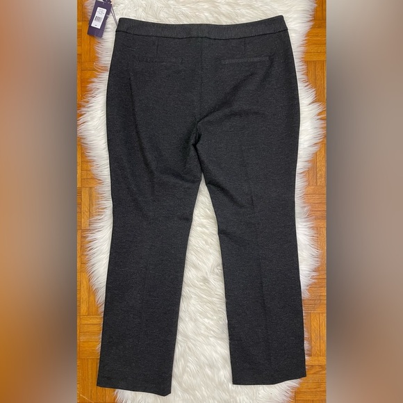 NWT NYDJ Slim Trouser Pants in Ponte Knit Charcoal Gray Plus Size 16P - Picture 6 of 10